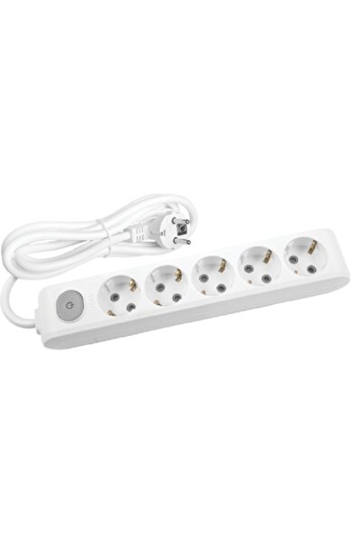 VİKO Mülti-let 5'li Anahtarlı Topraklı Kablolu Çocuk K. Grup Priz 3 Metre Bey...