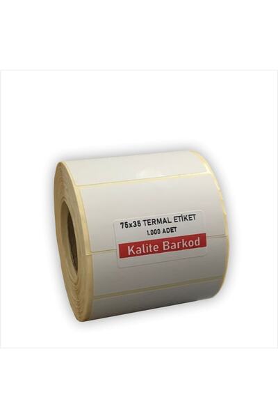 Kalite Barkod 75x35 Termalno etiketa | Rolna barkod etiketa