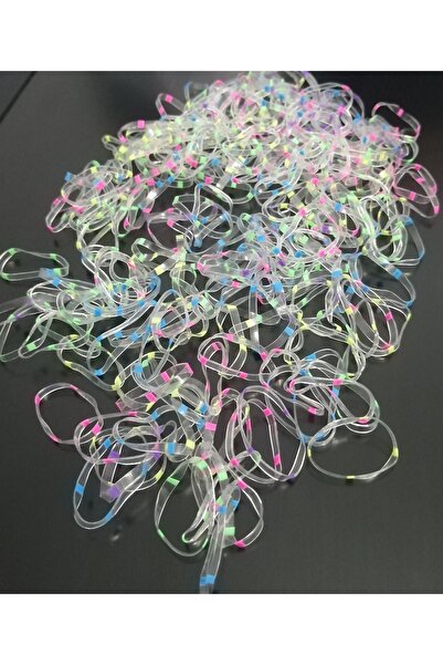 GÜLPEŞE Transparent Colored Anti-Break Elastic Buckle Perm Elastic Buckle