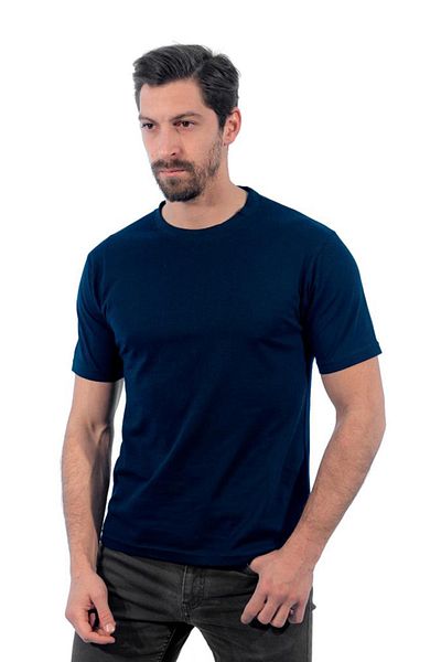 Şensel Μπλουζάκι Crew Neck, Navy Blue -112e245- Μπλουζάκι με λαιμόκοψη