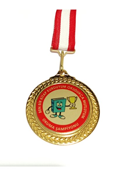 bidünyamadalya Okuma Şampiyon Madalyası 5 Li Adet