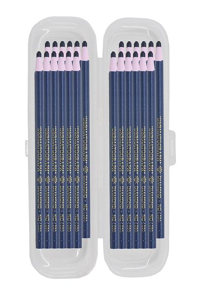 ekoset Diamond China Marker Stringed Pen Marking Pen Navy Blue 24 Pieces