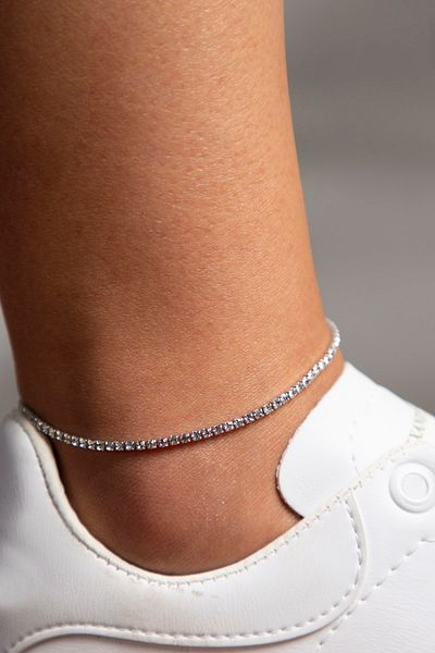 Elika Silver Women's Waterway Model Anklet