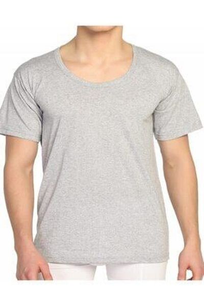 A&K ZÜMRA Men's Crew Neck Undershirt Gray