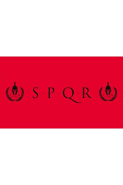 s.p.q.r منشفة بيلياتور الحمراء