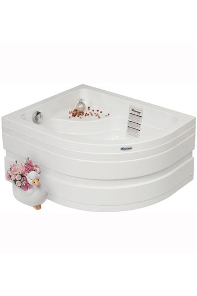 Waterway Capri Oturmalı Mini Oval Küvet 100x80 H:43 Gövde Metal Ayak Ön Panel