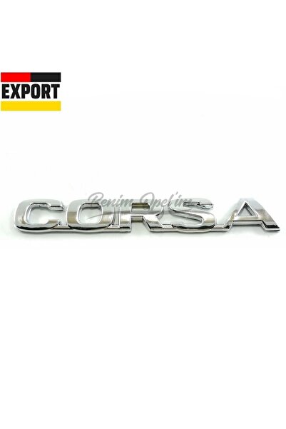 EXPORT Opel Corsa C Bagaj Kapağı Corsa Yazısı Krom Uyumlu