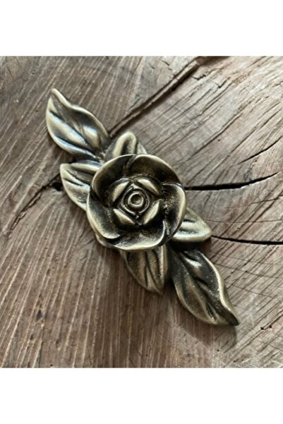 Tuna Antik Sarı Pirinç Dolap Kulpu Antik Çekmece Düğmesi Kulpu