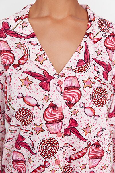 Trendyol Collection Pyjama - Mehrfarbig - Mit Slogan