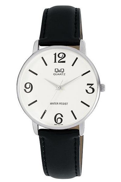 Q&Q Men's Leather Wristwatch Q854