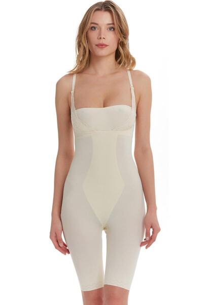 TEN Long Corset with Lace Chest / Can Be Worn All Day /