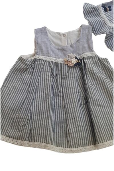 Capps Baby Girl 100% Cotton Inner Lined Summer Dress with Hat