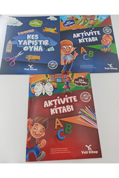 yeti kitap 3-6 Yaş Anaokulu Okul Öncesi Etkinlikler Setim (3 Lü Set)