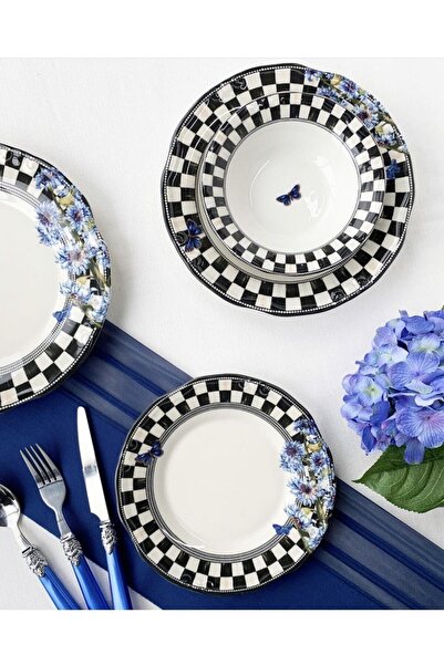 Mondecor Krizantem Porselen 24 Parça 6 Kişilik Yemek Takımı