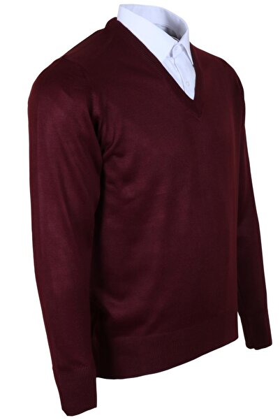 Modarar Men's Woolen Sweater with V-Neck Sleeves - Rar00354