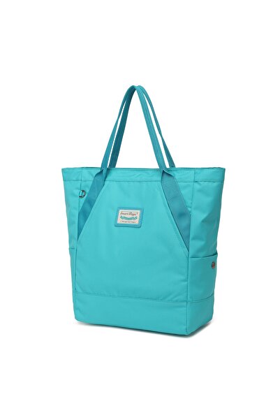 SMART BAGS Büyük Boy Omuz Kadın Çantası Poly Kumaş 3120 Mavi