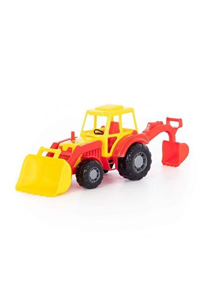 Polesie Oyuncak 35394 Kepçeli Kazıcılı Traktör Ekskavatör Yeşil 37 Cm