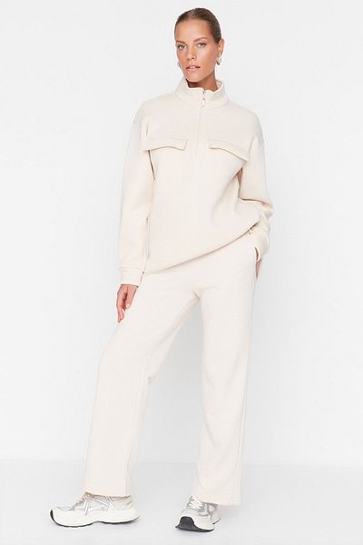 Trendyol Modest Sweatpants - Brown - Straight