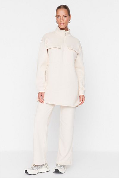 Trendyol Modest Sweatpants - Brown - Straight