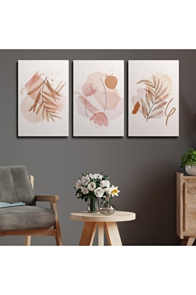 HOMEPACK Pictură murală pe pânză Set de 3 picturi pe pânză Hp129