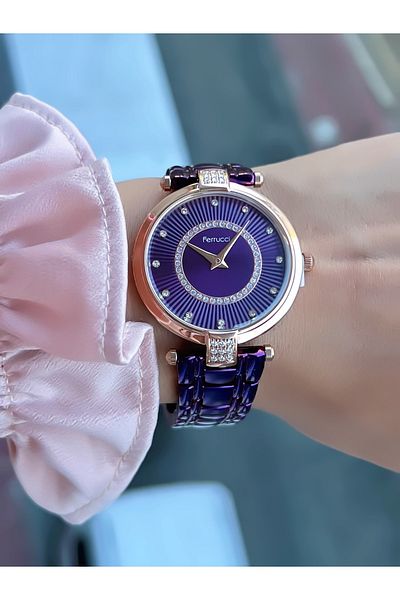 Ferrucci Women's Wristwatch Waterproof Steel Cord