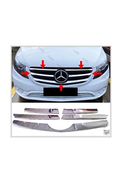 FAMS OTO AKSESUAR Mercedes Vito W447 Krom Ön Panjur 5 Prç 2020-2023 Geniş Mod...
