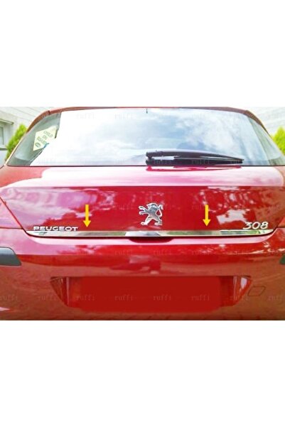 FAMS OTO AKSESUAR Peugeot 308 Krom Bagaj Alt Çıtası 2007-2013 Arası P,çelik