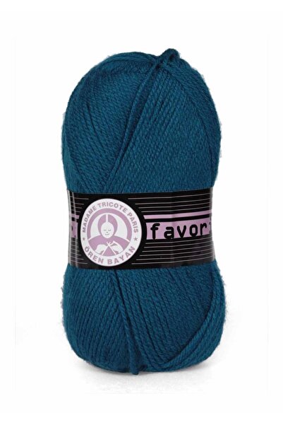 Ören Bayan Akdenizpos Sm01 حبل الحياكة اليدوي المفضل باللون الأزرق البترولي 1...