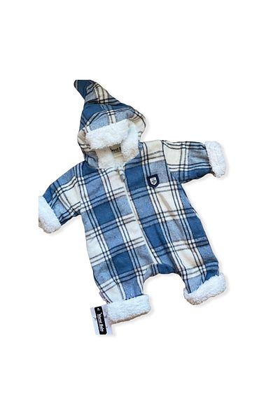 Murat Baby Fashion Plaid Welsoft Jumpsuit