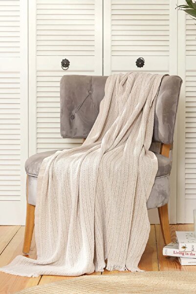 Karaca Home Secret Bej Tv Battaniyesi