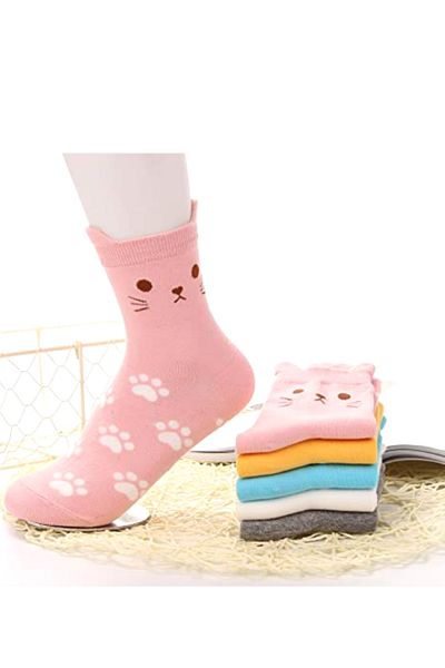 socksbox 5 Ζεύγη Μαλακές 3D Γυναικείες Κάλτσες 36-41