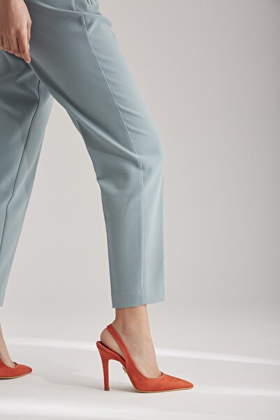 AYAKKABI PRENSİ Γυναικείο στιλέτο Monica Suede Orange Suede 10 εκ., ψηλοτάκου...