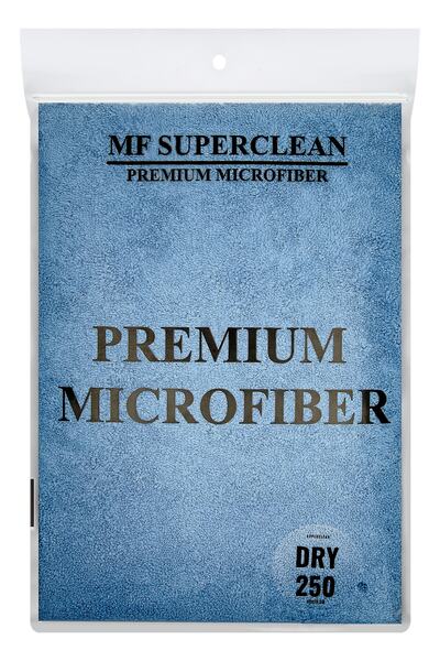 MF SuperClean Mikrofiber Oto Cila Ve Kurulama Bezi Lacivert 50x70 Cm