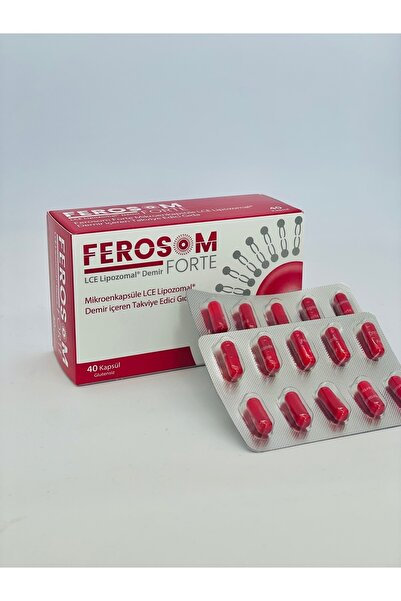 Ferosom Forte Lce حديد ليبوسومال وفيتامين سي 40 كبسولة