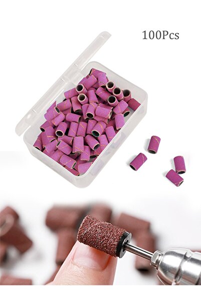 Ocean Freze Ucu Zımpara Başlık, Özel Kutulu, Protez Jel Tırnak, Kuru Manikür Kullanım Uygun 100'lü