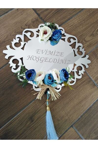 Evsay Ahşap Destekli Gümüş Aynalı Pleksi Kapısüsü 24*30 Cm