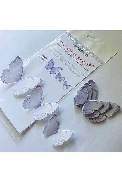 Yenilebilir Kağıt Wafer paper Ready Cut Butterflies