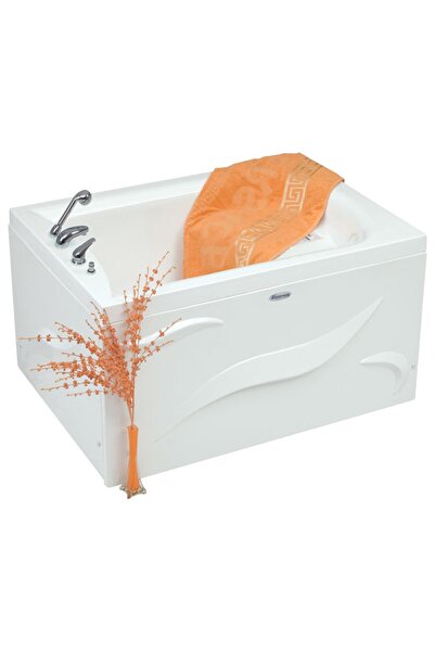 Waterway Cleveland Oturmalı Mini Dikdörtgen Küvet 110x80 H:55 Gövde+metal Aya...