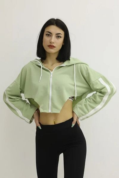 Lukas Hooded Side Low-cut Sweat Green - P-019669