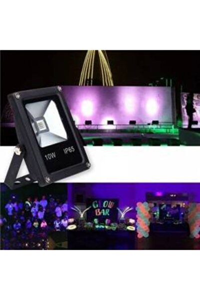 LEDONLİNE 10w Uv Led Ultraviyole Led Projektör 395-410nm 10 Watt Mor Işık