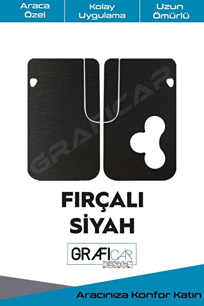 GRAFİCAR ملصق لبطاقة مفاتيح رينو - 3 أزرار - عمر طويل - قطع جاهز متوافق مع واحد