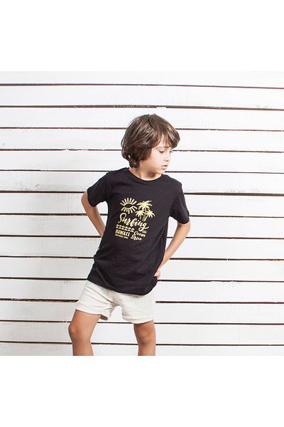 Coco & Bamboo Basic Printed Short Sleeve T-shirt
