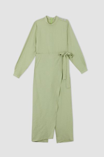 DeFacto Basic-Jumpsuit mit Bindedetail