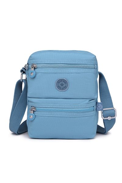 SMART BAGS Geantă unisex Messenger Crinkle Fabric 3112 Ice Blue