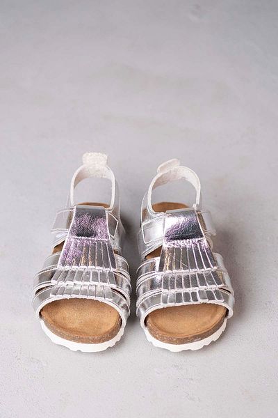 Toddler Sandale pentru bebeluși cu franjuri argintii