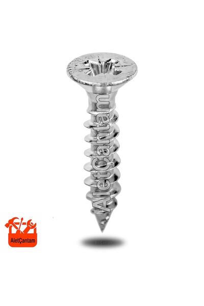 ALETÇANTAM Sunta Vidası Ahşap Yıldız Ağaç Vida 3.5x18 - (100 'LÜ PAKET)