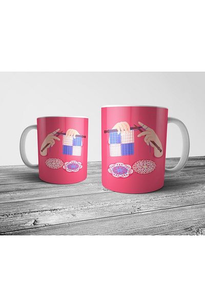 Pixxa Hobby - Knitted Mug Cup Model 2