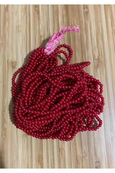 Nazarone Mărgele de perle din plastic de 4 mm 2 șuvițe Aproximativ 400 buc. R...