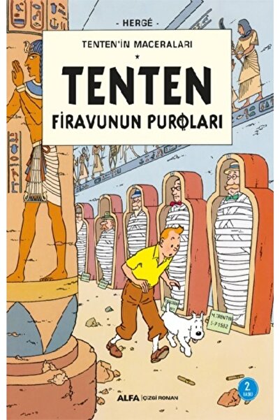 Alfa Yayınları Tenten Firavunun Puroları - Tenten'in Maceraları kitabı - Herg...