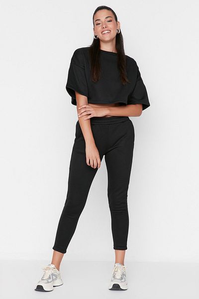 Trendyol Collection Trainingsanzug - Schwarz - Relaxed Fit